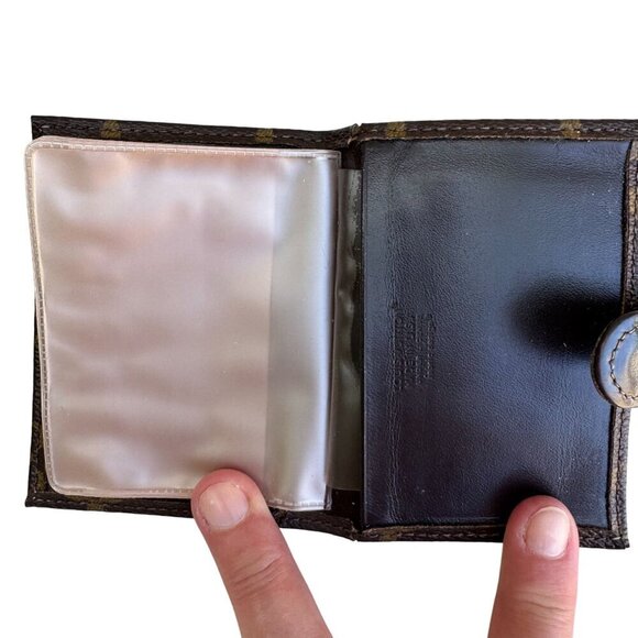 Louis Vuitton Monogram Canvas Vintage Card Holder Wallet Photo Album Snap Closur - Picture 3 of 8